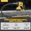 LIVOWALNY Handheld Concrete Vibrating Tool Compatible with Dewalt 20V Battery (No Battery), 600W Cordless Electric Concrete Vibrator with 3.8ft Shaft Rod,6000RPM Portable Vibrarator Remove Air Bubble