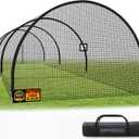 Baseball Batting Cages for Backyard 30ft x 10ft x 10ft Baseball & Softball Cage Net with Zipper Door 4-Ply Reinforced Netting Portable Batting Cage for Backyard & Outdoor Lawn Training