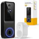 Smart 2.4GHz Wi-Fi Doorbell Camera AI Surveillance Doorbell Wide Angle Lens