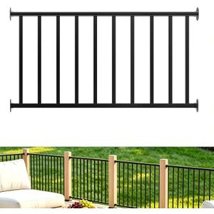 Metty Metal 5Ft W x 36in H Level Deck Railing Kit, Textured Black AAMA2604 Powder Coat, IBC Certified Guard Rail for Deck Porch Balcony Patio Outdoor