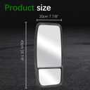 8980493150 Side Door Mirror Left Driver Side Fit for 2007-2023 ISUZU NPR NPR-HD NPR-XD NQR NRR for 2008-2023 Chevy GMC W3500 W4500 W5500, Truck Rear View Mirror (Left)