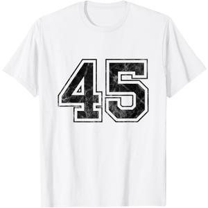 Number 45 T-Shirt, Large