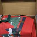 UIRWAY Christmas Tree Storage Bag- Fit for 7.5ft Artificial Trees, 600D Oxford Christmas Tree Bag with Transparent Pouch & Side Pocket, Extra Large Tree Bags with Sturdy Handles & Dual Zipper, Red