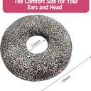 Ear Piercing Pillow for Side Sleepers with Washable Cover Pillows with Holes for Ear Pain,Donut Pillow for Adults CNH Ear Pain Relief Pressure Sores Ear Pillow with Hole in Center