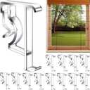 Blind Clips, 2 Inch Clear Valance Clips for Wood or Faux Wood Horizontal Blinds Valance12 Pcs