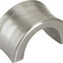 Amerock | Cabinet Finger Pull | Satin Nickel | 1-1/4 inch (32 mm) Center to Center | Concentric | 1 Pack | Drawer Pull | Drawer Handle | Cabinet Hardware