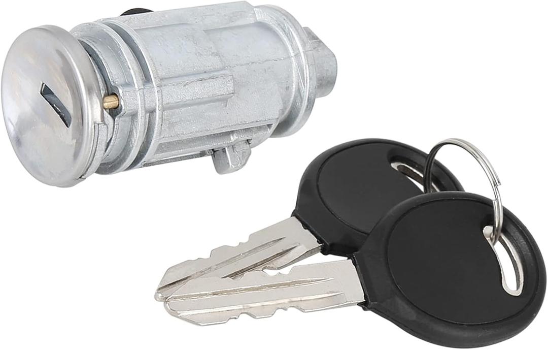 Motoforti Ignition Switch Lock Cylinder with 2 Keys,for Jeep Grand Cherokee 1999-2004,Metal,5003843AB,Silver Tone