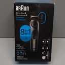 Braun All-in-One Style Kit Series 5 5471, 8-in-1 Trimmer for Men with Beard Trimmer, Body Trimmer for Manscaping, Hair Clippers & More, Ultra-Sharp Blade, 40 Length Settings, Waterproof (Black)