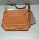 LuxeBold Hobo Bag for Women Vegan Leather Zippered Shoulder Handbags Slouchy Top Handle Tote Bag with Phone Pouch Casual Purses LXB-004-BR, Brown