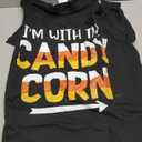 Funny I'm With Candy Corn Halloween matching Couples T-Shirt, L