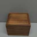 Ironwood Gourmet Acacia Wood Recipe Box with Divider Tabs, 2 Compartment, Single (For 3" x 5" and 4" x 6" Cards)