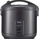 Tiger JNP-S18U-KY 10 Cup Capacity White Rice Cooker with Non-Stick Inner Pot, Retractable Power Cord, and Keep Warm up to 12 hours (Obsidian Black)