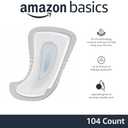 Amazon Basics Men's Incontinence Guards, Maximum Absorbency, 104 Count, (2 Packs of 52)