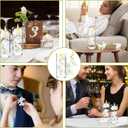 LARDUX 24 PCS Artificial Flowers for Floating Candles Wedding Centerpiece Mini Orchid Flower Filler Vase Fillers for Wedding Dinning Table Party Home Restaurant Decoration