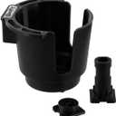 Scotty #311-BK Cup Holder with Rod Holder Post and Bulkhead Black