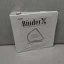 Sooez BinderX Extra Durable 3 Inch 3 Ring Binder, D-Ring Large Binder, Holds 670 Sheets of 8.5x11 Paper, Customizable View Cover with Inside Pocket, Heavy Duty 3 Ring Binder for School, White