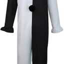 Varuotu Art Clown Costume Kids, Killer Clown Costume Halloween Cosplay Outfit Boys Girls, Size 120