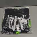 IBAKOM Women Cow Print Halloween Dress with Headpiece Bow Tie Red Plaid Puffy Sleeve Suspender Milk Maid Overall Dress (Black, XS)