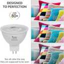 Simba Lighting LED MR16 5W 12V Light Bulb (10 Pack) 35W to 50W Halogen Spotlight Replacement for Landscape, Accent, Track Lights, Desk Lamps, FWM EXN, GU5.3 Bipin Base, 2700K Warm White, Not Dimmable