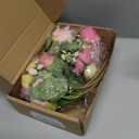 Floweroyal 2 Bunches Peony Artificial Flowers Pink Flowers Silk Peonies Bouquets for Wedding Party Table Centerpieces Floral Arrangement Home Kitchen Decor