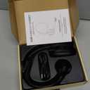 Trucker Bluetooth Headset, Wireless Headset with Mic, Bluetooth Headsets with Dual Noise Cancelling Microphone & Mute Button, 55Hrs Working Time PC Headsets for Cell Phones, Computer, Truck Driver (Black)