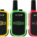 Retevis RT15 Walkie Talkies, Portable FRS Two Way Radios Rechargeable, Durable, Compact, VOX, Key Lock, Mini Walkie Talkies for Adults and Kids, School Family Outdoor Travel Camping Hiking (3 Pack)