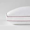 Saatva Latex Pillow - Standard Loft (4 - 5) - Hypoallergenic Pillow with Shredded Latex Core - Breathable - Machine Washable Organic Cotton Cover - Queen (28"x18") 1 Pack
