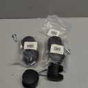 Shepherd 2" Smooth-Rolling Twin Wheel Office Chair Casters, Dual-Wheel Swivel Caster Wheels for Office Chairs, Set of 2, Black