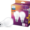 PHILIPS LED 40W A15 Ultra Definition Soft White (2700K) 450 Lumen (5W = 40W) Dimmable Frosted Flicker-Free Light Bulbs