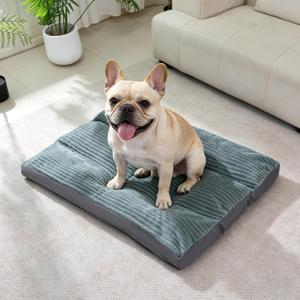Dog Beds for Medium Dogs -Dog Crate Pad with Removable Washable Cover, Non-Slip Bottom, Pet Mat Comfort Cushion for Joint Relief, Deep Sleep & Home Decor
