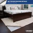 6' x 9' Non-Slip Rug Pad, Reversible Gripper, Non Skid Pads for Hardwood, Vinyl, Tile, Laminate Floors, Keep Area Rugs Secure, Natural Materials Safe for Indoor Flooring, Thick