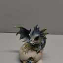 ICE ARMOR 5" H Green and Blue Dragon Baby in Egg Statue Fantasy Decoration Figurine