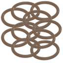 Sterling Seal & Supply 472 Viton O-Ring, 75A Durometer, Brown, 23' ID, 23-1/2" OD, 1/4" Width (Pack of 10)