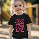 100 Days of School Shirt Kids  Boys Girls Toddler Happy 100th Day of School T-Shirt, Kindergarten 100 Day,3T-7T (Black)