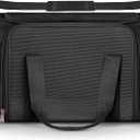 Airline Approved Medium Pet Carrier for Cats & Dogs  Foldable Dog Bag with Soft Mat, Breathable Mesh Windows, Travel-Ready Cat Carrier (Up to 15 lbs, Black)