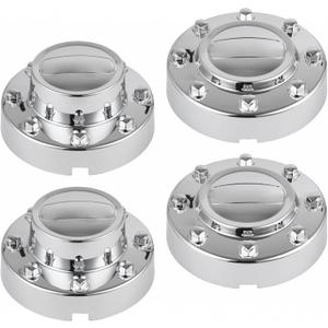 4Pcs Wheel Center Hub Caps Compatible with Dodge Ram 3500 2011-2018 Dually DRW Wheels Hubcap 68081010AA Front & Rear Full Set 1-Ton Truck Chrome