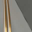 Trimold Matte Gold Aluminum Peel and Stick L Molding Corner Guards with 90 Angle for Wall Door Frame Cabinet Baseboard Protection and Decoration, 35.4in x 0.8in (3Pcs)