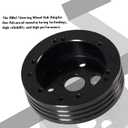 5 & 6 Hole Billet Steering Wheel Hub Adapter Black