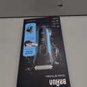 Braun Electric Series 3 Razor with Precision Trimmer, Rechargeable, Wet & Dry Foil Shaver for Men, Blue/Black, 4 Piece