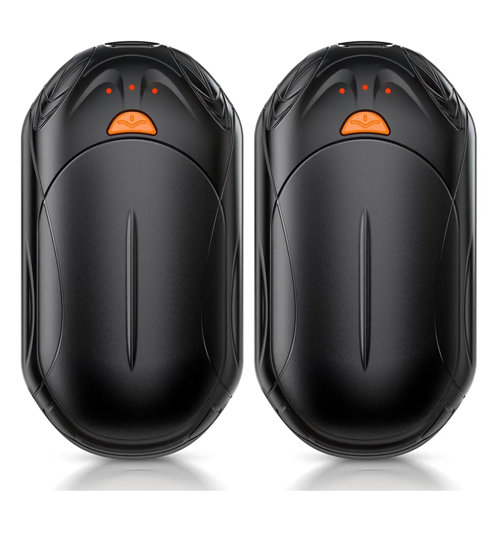 AI Hand Warmers Rechargeable 2 Pack, 6000mAh Electric Hand Warmers, AI Smart Chips 20Hrs Long Safe Heat, Portable Pocket Heater, Gifts for Christmas, Outdoor, Golf, Hunting, Camping Accessories