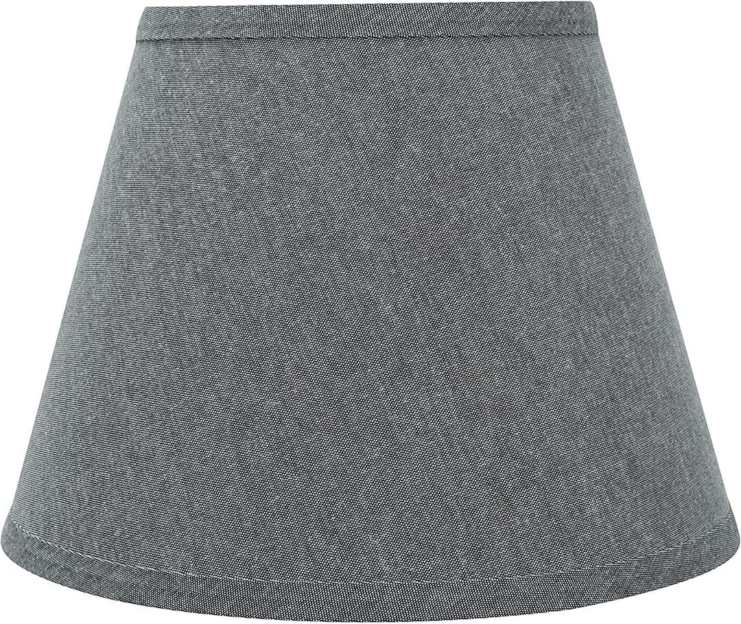 Aspen Creative 58853 Transitional Hardback Empire Shape UNO Construction Lamp Shade in Grey, 10" Wide (6" x 10" x 7 1/2")