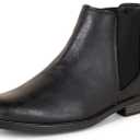 Amazon Essentials Men's Slip On Chelsea Ankle Boot, Black, Size 9
