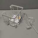 ORLESS Over The Door/Wall Mount Ironing Board Hanger, Laundry Room Iron and Ironing Caddy Board Storage Holder White