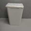 TIPGO Bathroom Trash Can with Lid, 10 Liter/ 2.6 Gallon Slim Garbage Can, Small Trash Bin Waste Basket with Pop-Up Lid for Kitchen, Bedroom, Living Room, Office (White)