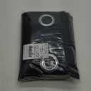 NICETOWN Window Curtains Blackout Drapes - Black Energy Saving Blackout Draperies for Bedroom/Living Room (2 Panels, 52 inches Wide by 45 inches Long)