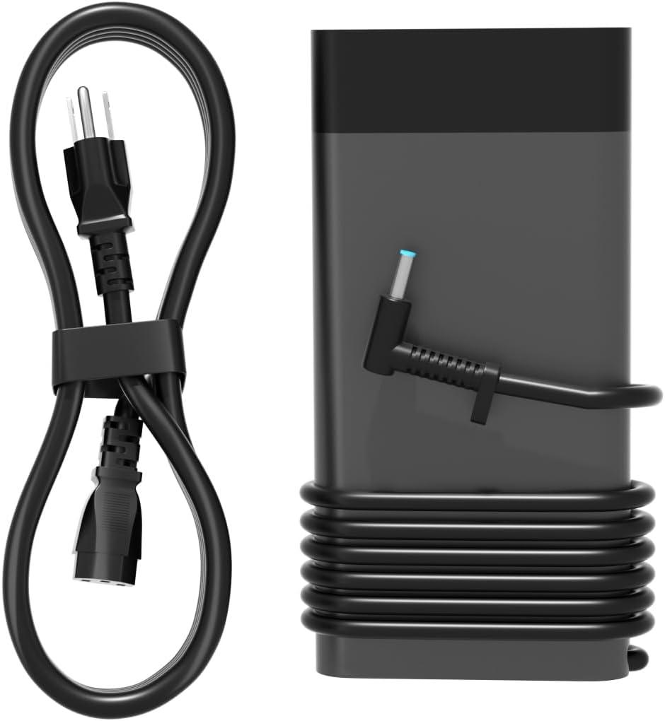 200W Charger Compatible with HP Victus 15 16 17 Omen 15 16 17 Pavilion Gaming/Envy 15 16 17 ZBook Create/Firefly/Power/Fury/Studio G11 G10 G9 G8 Laptop 4.5mm Blue Tip Power Adapter
