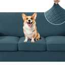 CYCMCAO 4 Piece Stretch Sofa Covers for 3 Cushion Couch, Non Slip Couch Covers for Sofa, Sofa Covers for Pets Washable, Couch Covers for Dogs,Kids (Forest Green), 71"-91" (3 Cushion Sofa)