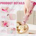 2 x Multi-Function Anti-Scald Bowl Clip,Non-Slip Heat Resistant Silicone Bowl Gripper, Multi-purpose Anti-Scald Bowl Holder Clip, Hot Plates Gripper Lifters Tongs(Pink)