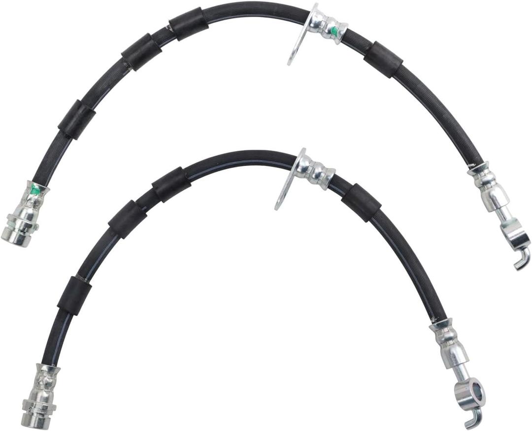 TRQ Brake Hose Set Compatible with 2014-2019 Ford Fiesta