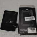 LIUGX Tactical ID Card Holder, 900D Nylon, Hook & Loop Patch Badge Holder, Waterproof Zipper Pocket, Neck Lanyard Key Ring and Credit Card Organizer, RFID Blocking (All Black)